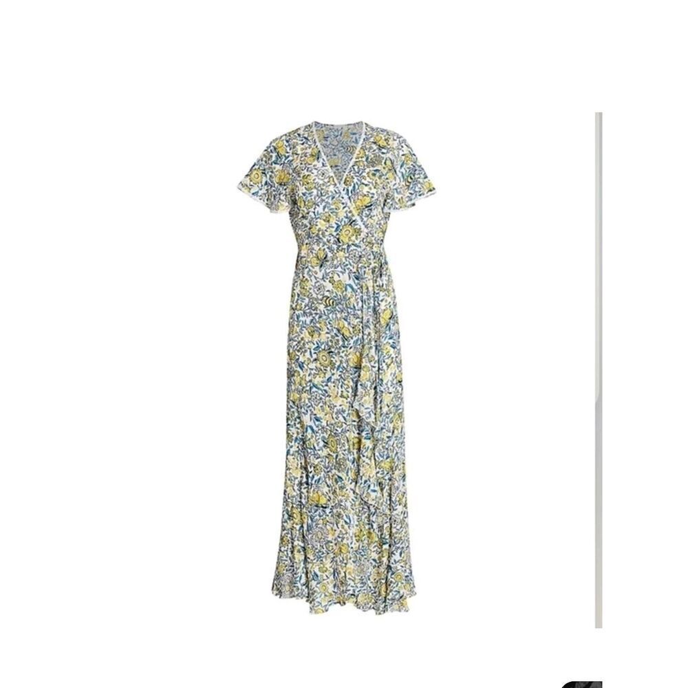 Poupette St. Barth  Joe Floral Wrap Maxi Dress Size XS